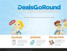 Tablet Screenshot of dealsgoround.com